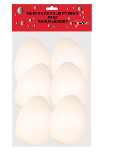 Bolsa 6 huevos poliestireno 50 mm ø