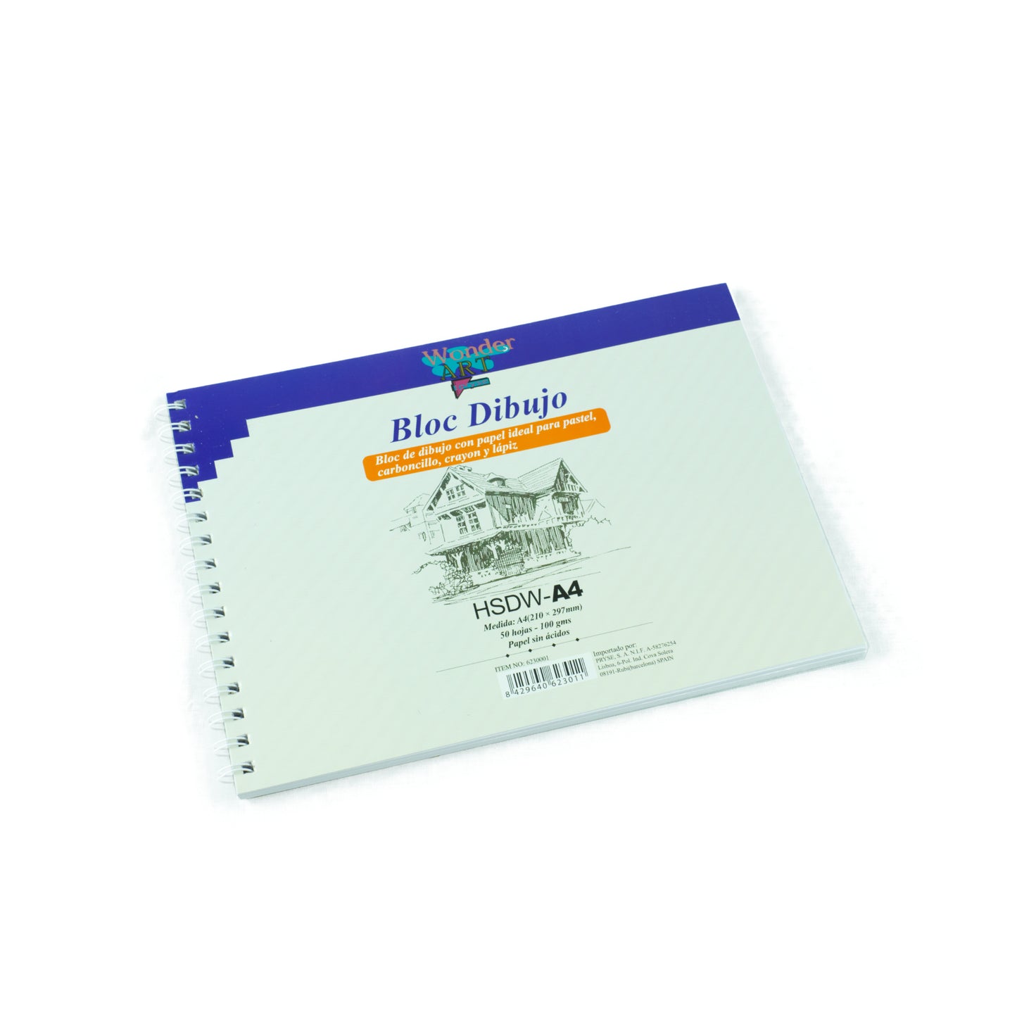 Cuaderno dibujo standart 50 hojas 100 g