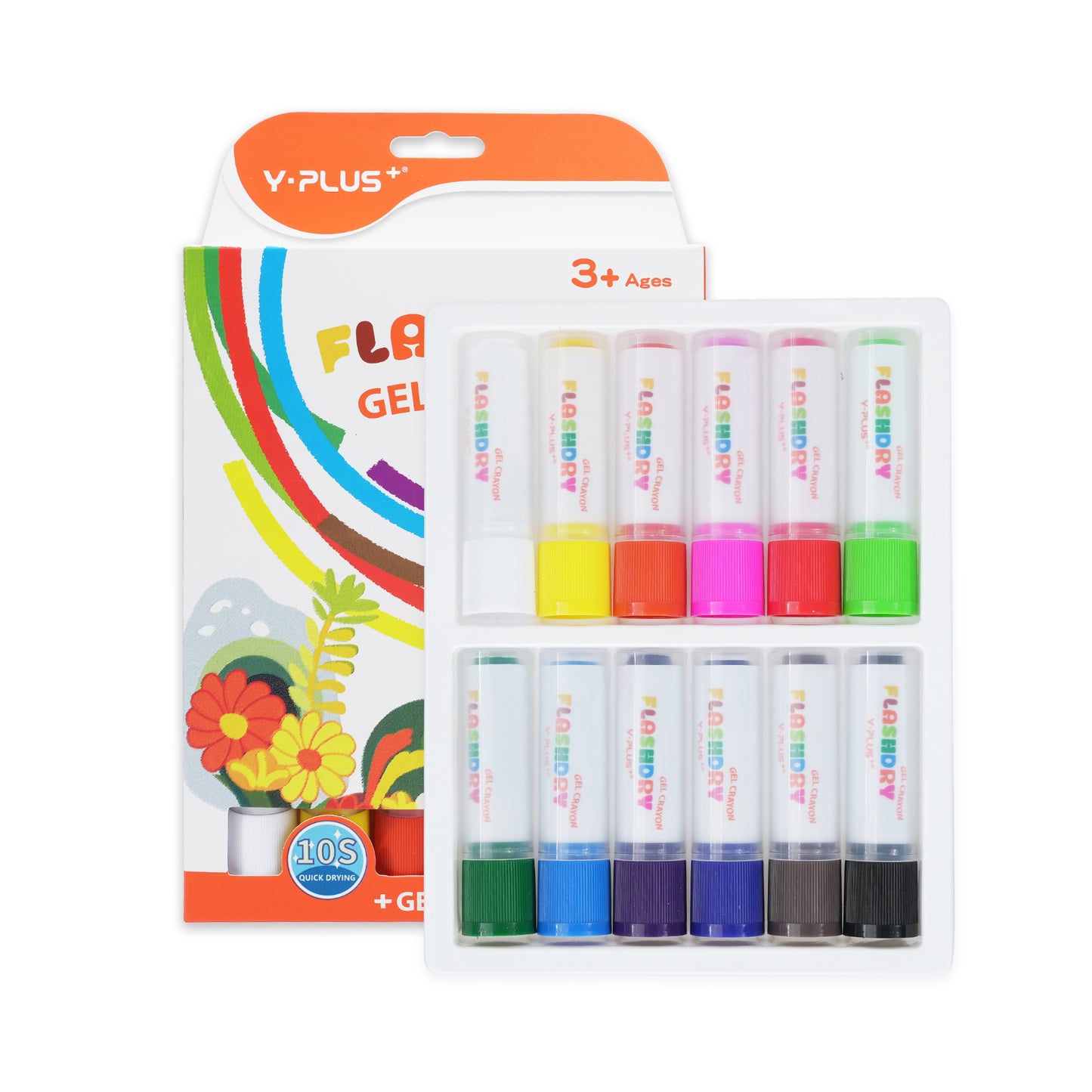 Flashdry gel crayons for kids