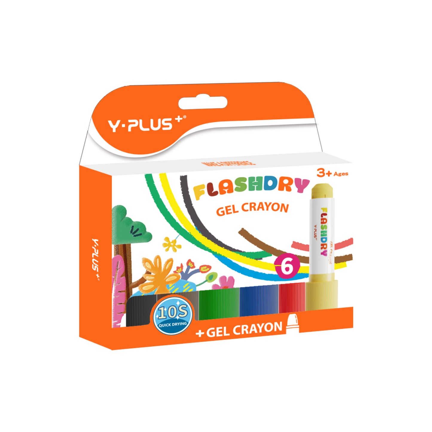 Flashdry gel crayons for kids