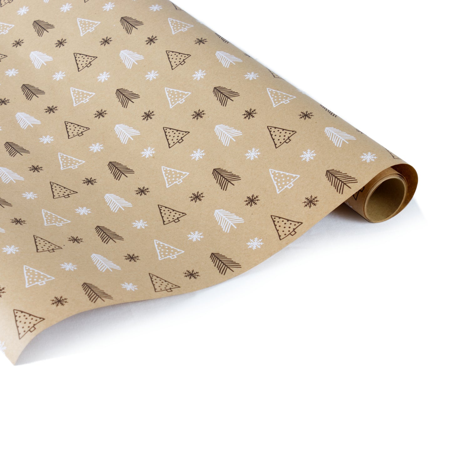 Rollito papel de regalo Navidad kraft 100% reciclado