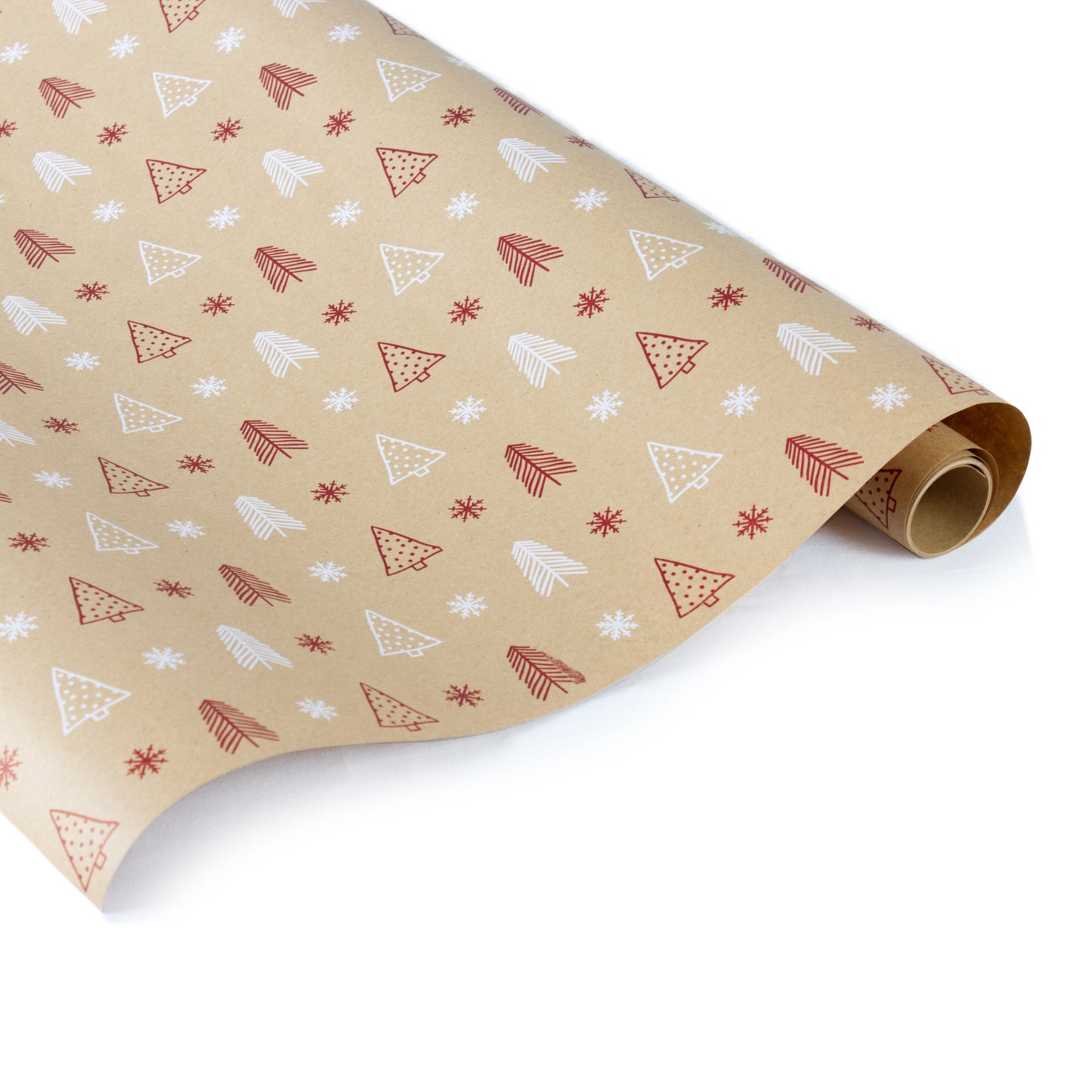 Rollito papel de regalo Navidad kraft 100% reciclado