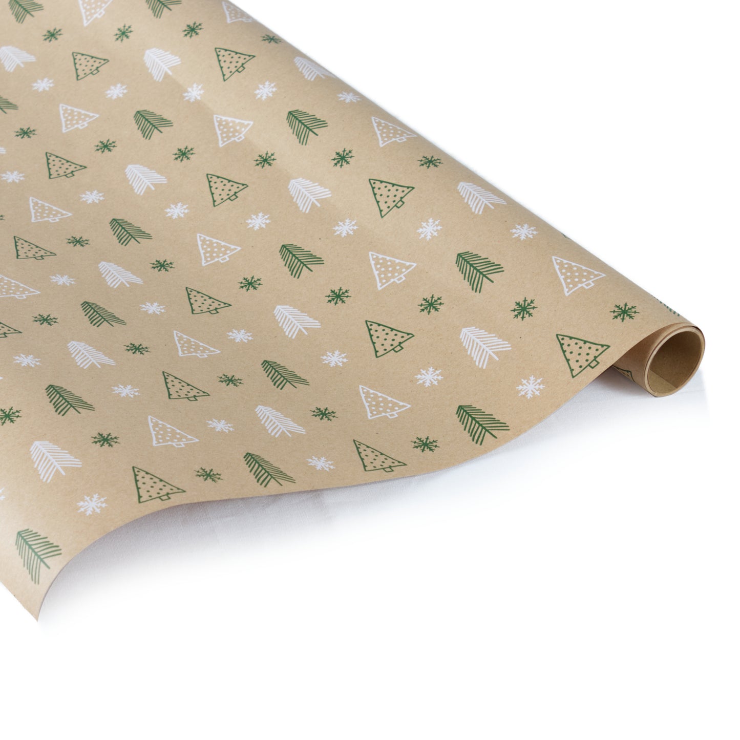 Rollito papel de regalo Navidad kraft 100% reciclado