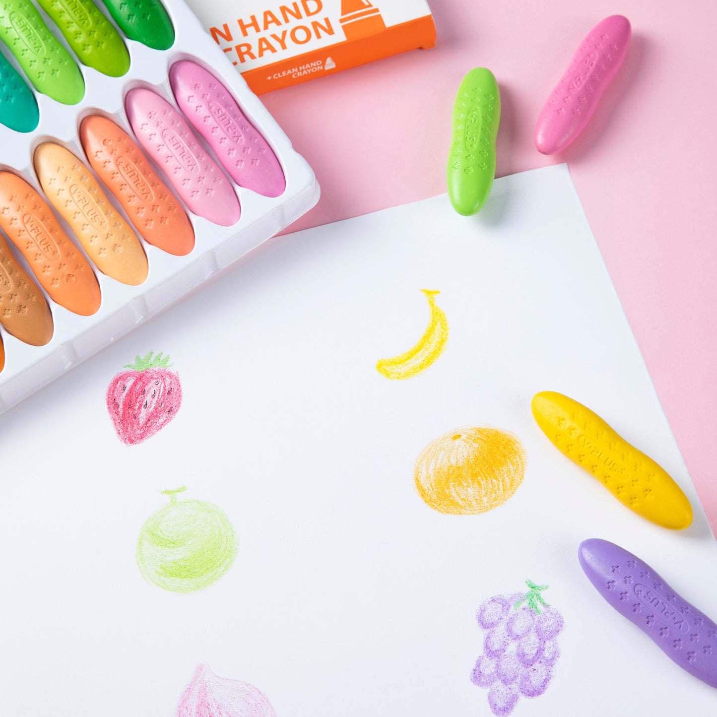 Peanut pastel crayons for kids