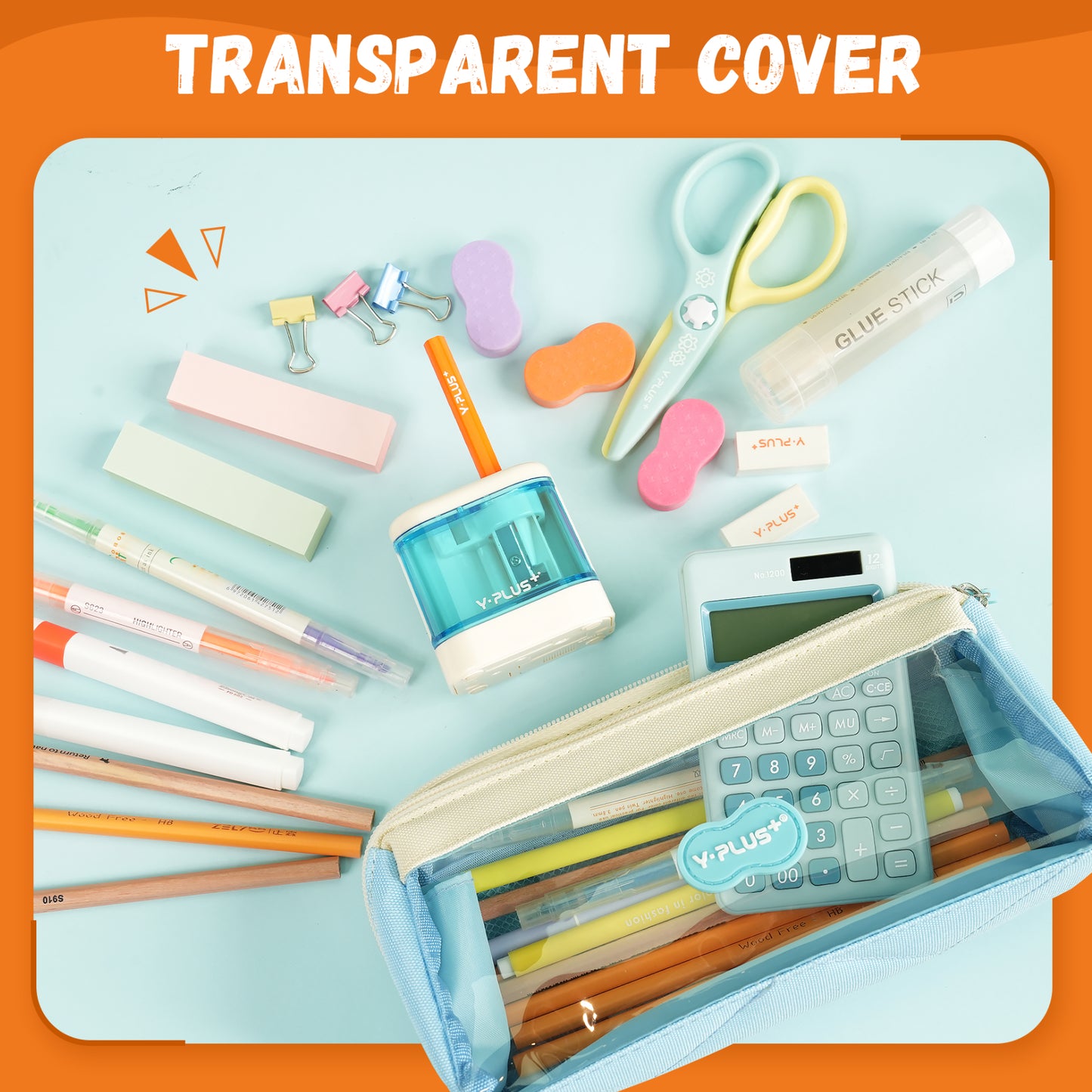High capacity pencil case